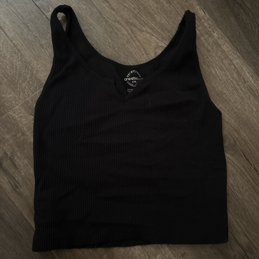 Urban Outfitters Black Ribbed Tank Top